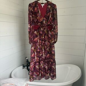 Sofia by Sofia Vergara Purple and Pink Floral Dress